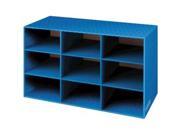 Fellowes FEL3380701 9 Compartment Classroom Cubby 16 in. x 28.25 in. x 13 in. Blue