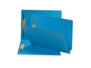 Fastener Folders 2 Ply End Tab 2 Fastener Letter 50 BX Blue