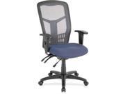 Mesh Swivel Exec Chair 28 1 2 x28 1 2 x45 Black Blue