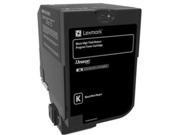 Lexmark 74C1HK0 High Yield Return Program Toner Cartridge - Black Lexmark 74C1HK0 High Yield Return Program Toner Cartridge - Black