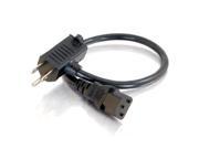 C2G Cables to Go 30537 Universal 16 AWG Power Cord 1.5 Feet Black