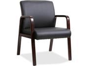Wood Guest Chair 24 x25 5 8 x33 1 4 Black Espresso