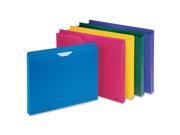 Sparco 44435 Poly File Jacket 1 Folder Capacity 8.50 Width x 11 Length Sheet Size Assorted 10 Pack 1 Pack