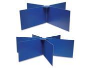 Pacon Round Table Privacy Boards 48 Width x 14 Height Blue