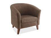 Upholstered Club Chair 31 1 2 x28 3 4 x30 3 4 Brown