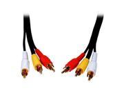 Comprehensive Model 3RCA 3RCA 6ST 6 ft Standard Series General Purpose 3 RCA Video Cable