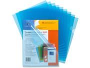 Sparco 00605 Transparent File Holder 8.50 Width x 11 Length Sheet Size 20 Sheet Capacity Blue 10 Pack 1 Pack