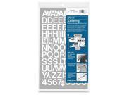 Chartpak CHA01026 Vinyl Numbers Letters .75in. White