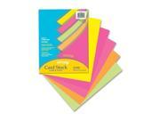 Pacon 101181 Array Printable Multipurpose Card Letter 8.50 x 11 100 Pack Assorted