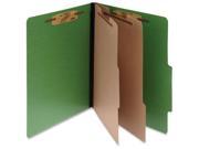 Acco 16665 Presstex ColorLife Classification Folder 8.50 Width x 14 Length Sheet Size 3 Expansion 6 Pockets 2 Dividers Green 10 Box