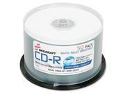 Recordable CD 52X 80 min. 700MB Cap 50 Spindle White
