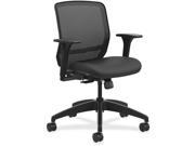 Quotient Series Mesh Mid Back Task Chair Black