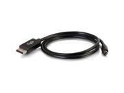 Cables To Go 54300 3FT MINI DISPLAYPORTâ„¢ TO DISPLAYPORTâ„¢ ADAPTER CABLE M M BLACK