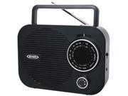 JENSEN Portable AM FM Radio w Aux jack black MR 550 BK