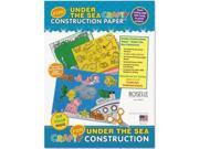 Pacon Corporation 02806 9 x 12 Crafty Printed Construction Paper Under The Sea 40 Sheets Per Pad