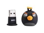 EMTEC EKMMD4GA106 FLASH DRIVE 4GB BLACK BIRD