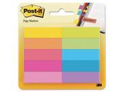 Page Markers Five Assorted Bright Colors 10 Pads Of 50 Sheets Per Pack