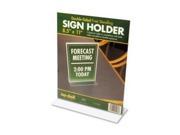 Acrylic Sign Holder 8 1 2 X 11 Clear
