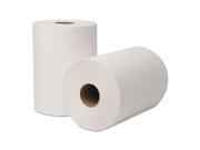 EcoSoft Universal Roll Towels 8 in x 425ft White 12 Rolls Carton 46500