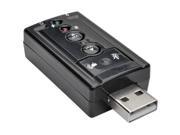Tripp Lite U237 001 USB External Sound Card Microphone Speaker Virtual 7.1 Channel