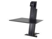 Ergotron 33 416 085 Workfit Sr Sit Stand Workstation Stand For Lcd Display Keyboard Aluminum Black Screen Size Up To 30 Inch Desktop Stand