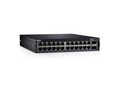Dell Networking X1026P 26 port PoE Smart Managed Switch with 2 x 1Gb SFP ports and Easy GUI Based Management 463 5538