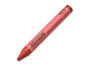 Dixon Ticonderoga 05010 Long Lasting Marking Crayon 5 x 0.56 Crayon Size Red Wax 12 Dozen