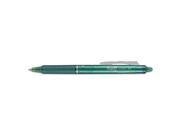 Pilot 072838314765 Frixion Clicker Erasable Gel Ink Retractable Pen Green Ink .7Mm Dozen