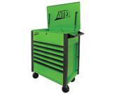 70400 7 Drawer Flip Top Tool Cart Green