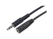 4xem 4X35MF10 10Ft 3M Stereo Extension Cable 3.5Mm Audio Male To Female Black