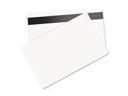 SICURIX Blank ID Card with Magnetic Strip 2 1 8 x 3 3 8 White