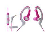 Audio Technica ATH SPORT1ISPK Sport In Ear Headphone With Ctlr Smartphone Waterproof Pk