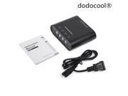 dodocool 4-Port USB Charger Power Adapter for iPhone 5C/5S/5 iPad iPod Tablet Samsung Digital Camera 5V 1A/2.1A Black US Plug