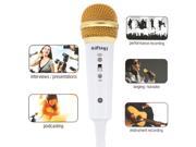 Universal Mini Handheld 3.5mm Condenser Microphone Wired Karaoke Mic for PC iPhone iPad Android Tablets Smartphone