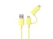 dodocool Apple Certified 2-in-1 Lightning 8pin+Micro USB Charge/Sync Cable for iPhone 5 5s 5c Samsung HTC LG Smartphones Tablet (MFi certified)