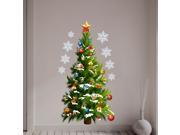 Christmas Tree Stars Removable Wall Stickers Art Decals Mural Diy Wallpaper For Room Decal 50 * 70cm