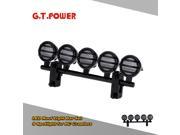 G.T.POWER LED Roof Light Bar Set 5 Spotlight for 1/10 RC Cra