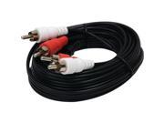 GE 72608 Audio Cable with Dual RCA Plugs 15 ft