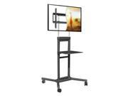 DoubleSight Displays DS 5070CT Display Stand Up to 70 Screen Support 132 lb Load Capacity 1 x Shelf ves Floor Black