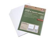 SKILCRAFT 7530015789295 7530 01 578 9295 Extra Large Shipping Label 3.33 Width x 4 Length 25 Pack Rectangle 6 Sheet Laser Inkjet Bright White