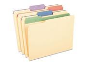 Pendaflex 84100 Manilla File Folders w Assorted Color Tabs 1 3 Cut 3 4 Exp. Letter 12 Pack 1 Pack