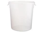 Round Storage Containers 22qt 13 1 8dia X 14h Clear