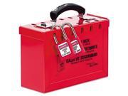 Latch Tight Portable Lock Box Red