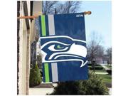 Party Animal Seattle Seahawks Bold Logo Banner United States 36 x 24 Lightweight Dye Sublimated Polyester