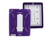 KIQ (TM) Purple/White Heavy Duty 2-in-1 Silicone Plastic Hybrid Case for Apple iPad Air 5th Gen KIQ (TM) Purple/White Heavy Duty 2-in-1 Silicone Plastic Hybrid Case for Apple iPad Air 5th Gen