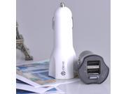 iCleverA 2.4A/12W Dual Port USB Car Charger for Galaxy tablets, Galaxy S4, S3, S2, Galaxy Note 3, 2; Motorola Droid RAZR; HTC One X V S; Android tablets and mor