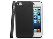 AnkerA Glaze Case for iPhone 5 - Ultra Slim Fit 0.9mm with Flexible Matte TPU Skin - Retail Packaging (Frosted Translucent Black)