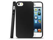 AnkerA Glaze Case for iPhone 5 - Ultra Slim Fit 0.9mm with Flexible Matte TPU Skin - Retail Packaging (Opaque Black)