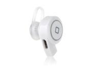White Wireless Mini Smallest Bluetooth 3.0 A2DP Noise Cancelling Earphone Earbud Handsfree Music Headset Headphone with Mic for iPhone 6 Plus 6 5S 5C 5 Galaxy S