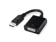 DisplayPort to DVI Male to Female Adapter 1080p for DVI enabled monitor or projector Black